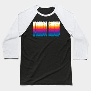 Retro Mariah Proud Personalized Name Gift Retro Rainbow Style Baseball T-Shirt